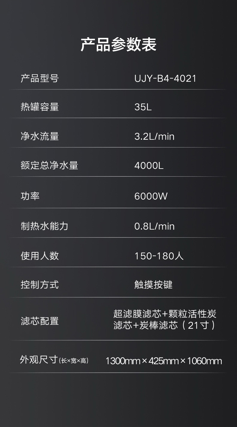 商用凈水機UJY-B4-4021